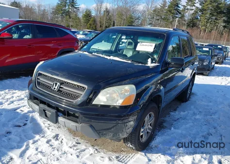 2004 Honda Pilot Ex-L из США, поврежденный, VIN 5FNYF18514B000720
